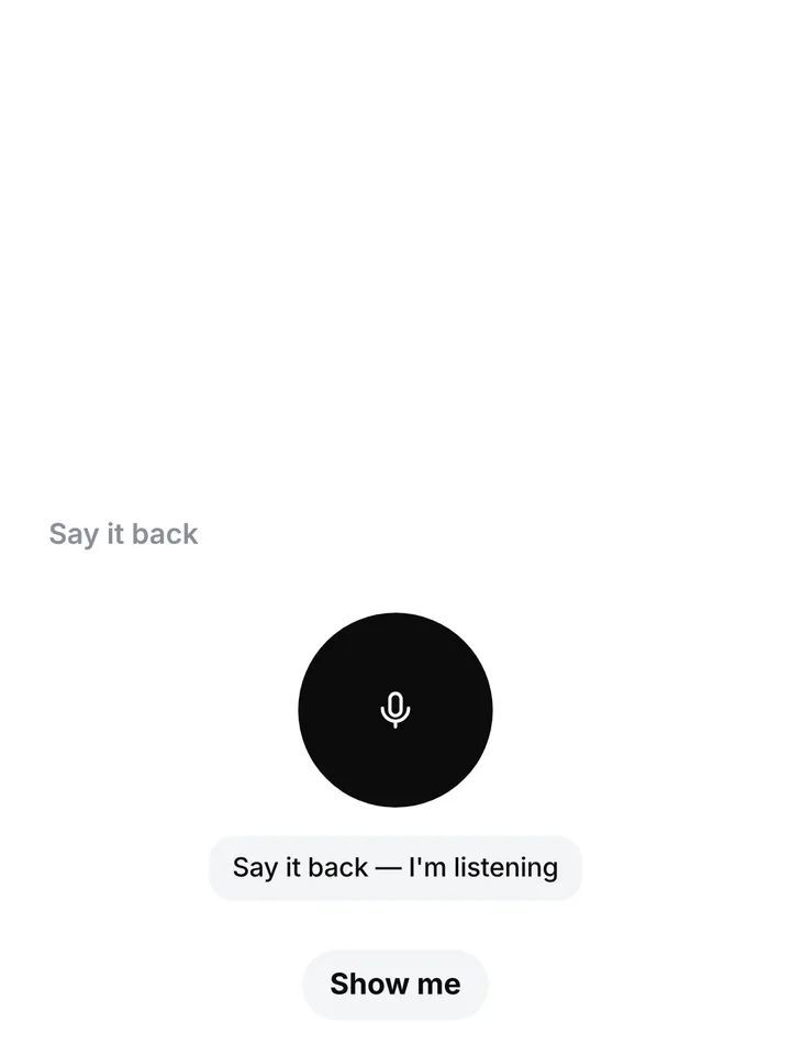 Kuulo listening while you say a sound bit back.